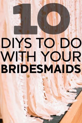 DIY bridemaids